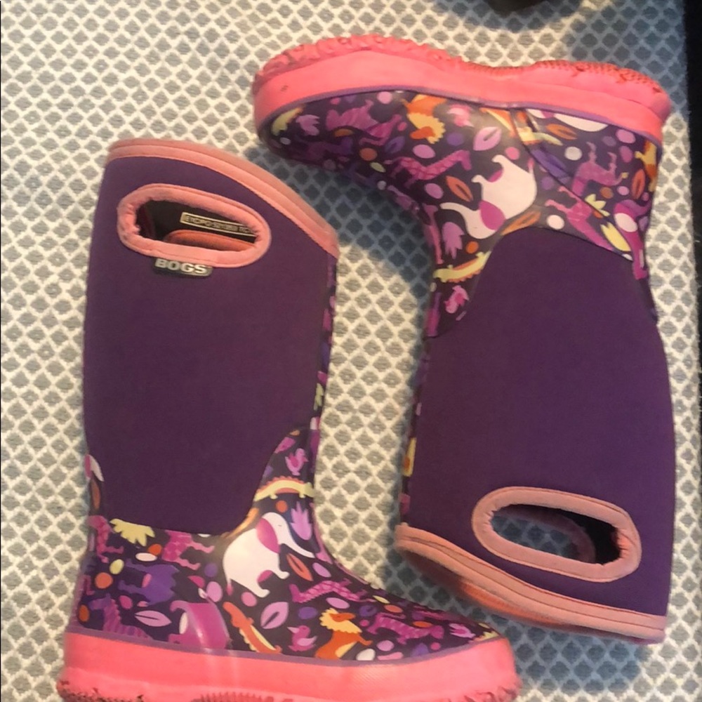 Bogs rain boots toddler size 12
